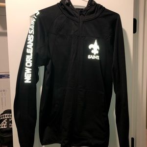 NFL New Orleans Saints Reflective Hoodie Large NWT